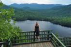 A magnífica vista do Parc National du Mont -Tremblant, na província de Quebec, no Canadá, vista do alto de uma das trilhas mais populares
